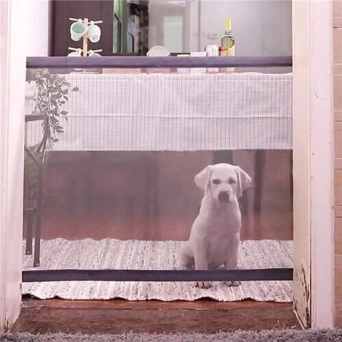 Portable folding Pet Barrier fence isolation net Safety Breathable Mesh Magic Gate fence Enclosure Guard Folding Protection 2020