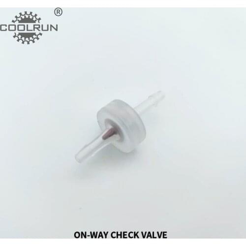 Plastic One-Way Non-Return Water Inline Fluids Check Valves For Fuel Gas Liquid 3mm