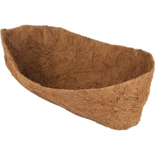 Natural Coconut Fiber Coco Liner Trough 4 Sizes Perfect For Flower Basket Half Moon Shape Wedding Party Outdoor Garden Decor