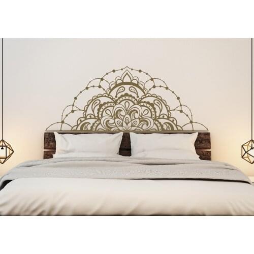 Half Pattern Of Mandala Flower Special Designed Wall Mural Home Bedroom Unique Art Decorative Vinyl Wall Sticker Wallpaper W-455