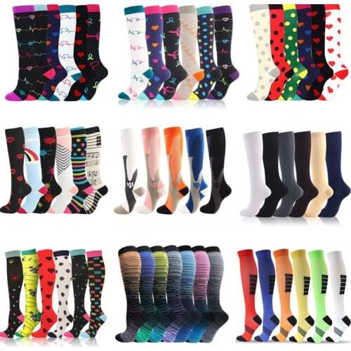 Dropship Compression Stockings Varicose Veins Nurse Socks Sports Socks Football Running Men Women Socks For Running Cycling