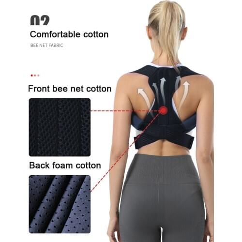Adjustable Posture Corrector Back Support Shoulder Back Brace Posture Correctionr Spine Corrector Health Postural Fixer Tape