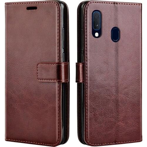 Luxurious Leather Case For Samsung Galaxy A20E case Back Cover Flip Case On For Samsung A20 A 20 2019 A205F A20E A202F