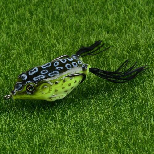 New Arrival 5.5cm/12.5g Fishing Lures Soft Frog Artificial Swimbait Fishing Tackle 6 Color Fishing Bait