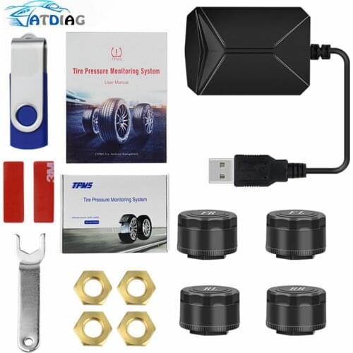 TPMS Android Tire Pressure Sensor Monitoring System USB TMPS for android Car Radio Multimedia DVD Player