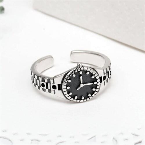 2020 New Arrival European and American Trends Round Watch Vintage Rings For Women Female Vintage Punk Accessories Valentines Day