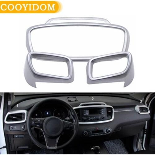 1 Set Car Interior Front Dash Center Console Cover Air conditioning vent outlet trim For Kia Sorento Prime UM 3rd Gen 2015-2019