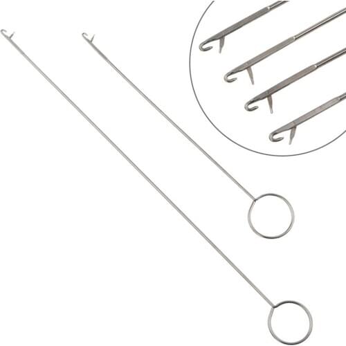 1pc Sewing Loop Turner Hook Stainless Steel Loop Turner With Latch Fabric Tube Straps Belts Strips Diy Face Cover Accessories