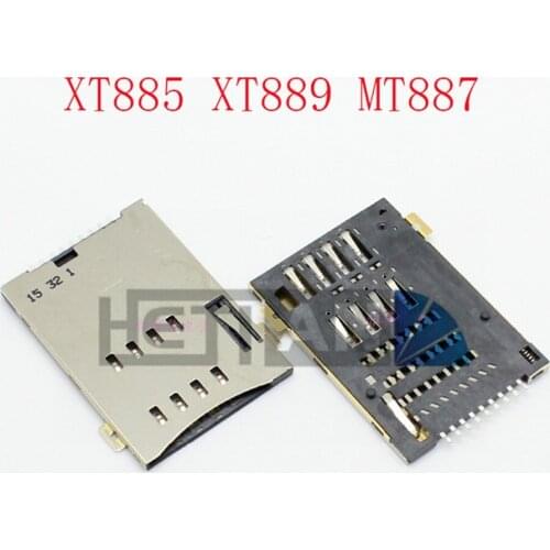 10Pcs SIM card reader holder socket tary Connector for Motorola moto XT885 XT889 MT887