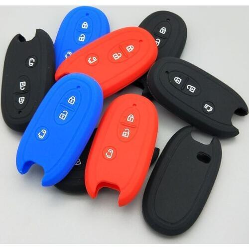 10 units Silicon Smart key cover For Suzuki Stingray Wagon R Hustler Alto For Nissan For Mazda 3 button Remote Shell
