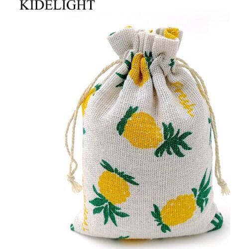 12PCS Baby Shower Candy Bag Pineapple Watermelon Hawaii Party Decoration Baby Shower Baptism Gift kids Birthday Party Supply