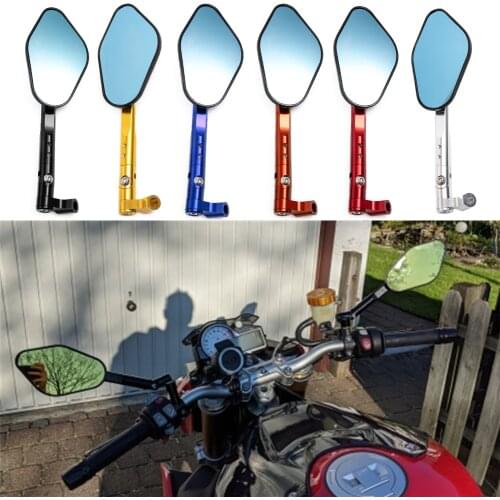 2Pcs/Pair Motorcycle Mirror Scooter E-Bike Rearview Mirrors Electrombile Back Side Convex Mirror 8mm 10mm CNC Side Mirrors