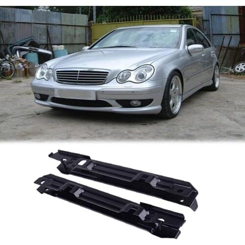 2Pcs Front Bumper Bracket End for Mercedes W203 C-Class 2038801114 2038801214