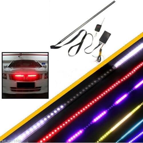 48 LED Light 7 Colors Waterproof Knight Rider Strip Kit Remote Car Bright