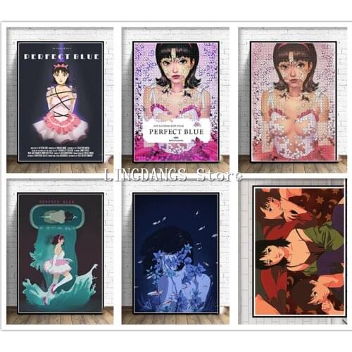 5D DIY Diamond Painting Japanese Anime Perfect Blue Poster Classic Comic Movie Diamond Embroidery Mosaic Cross Stitch Home Decor