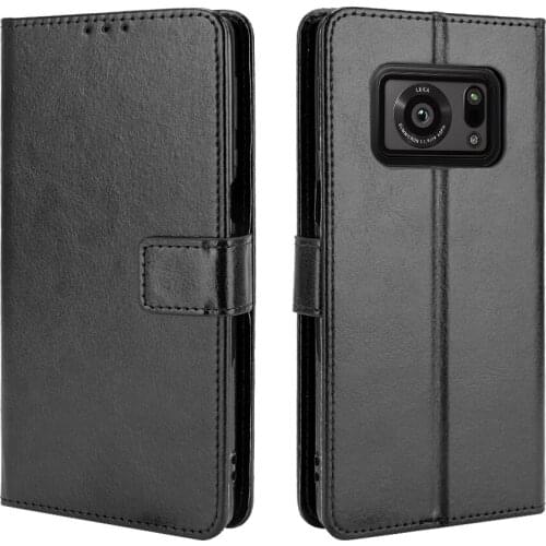 Cases For Sharp Aquos R6 SH-51B Case Magnetic Wallet Leather Cover For Sharp Aquos R6 Stand Coque Phone Cases 6.6 inch