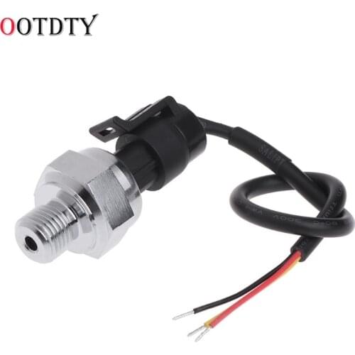 OOTDTY 5V G1/4 1.2 MPa 150PSI Pressure Transmitter Water Gas Oil Fuel Pressure Sensor