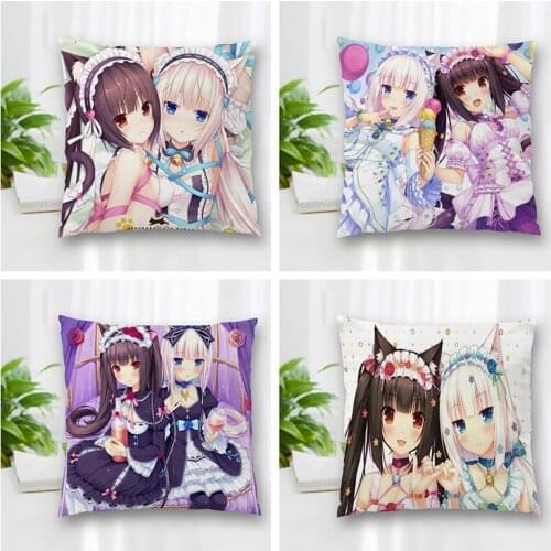 Hot Sale Custom Decorative Pillowcase Nakopara Square Zippered Pillow Cover Best Nice Gift 20X20cm 35X35cm 40x40cm