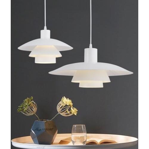 Nordic Designer Led Pendant Lights Aluminum White Lamp Lights for Living Room Bedroom Decor Hanging Lamp Dining Room Suspension