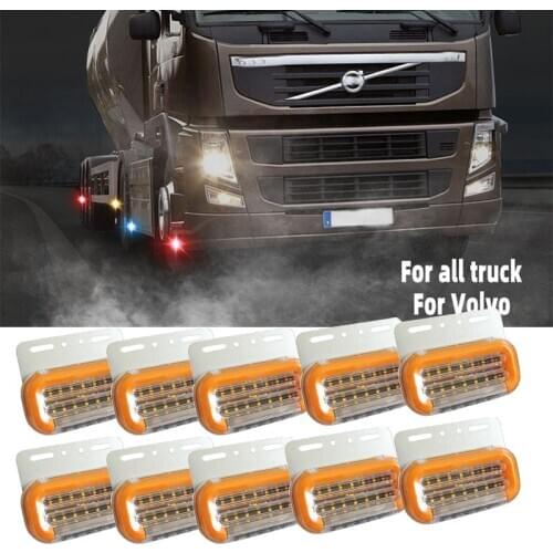 10PCS 24V LED Side Marker Lights Parking lights Warning Tail Lamps Auto Lorry Trailer Light Truck Accessories