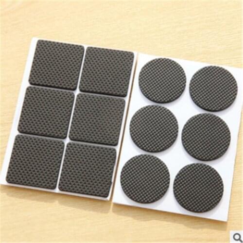 Adhesive Rubber Anti-Skid Scratch DIY Resistant Furniture Feet Floor Protector Pads Table Legs Stools Chairs Mats