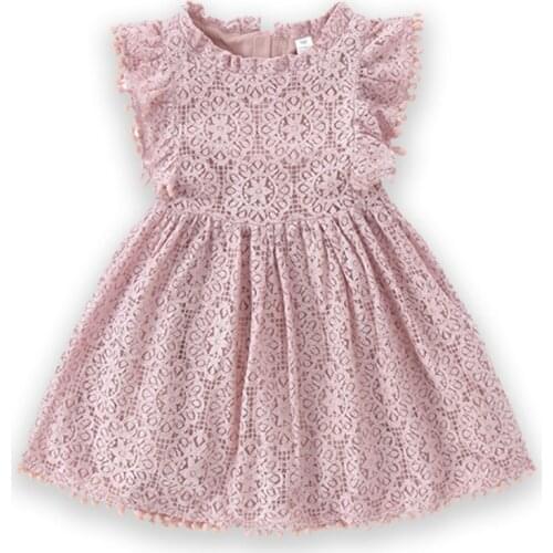 Summer Girls Dress Sleeveless Kids Dresses Toddler Girl Birthday Party Suits Costume Princess Dress Cotton Children Clothing