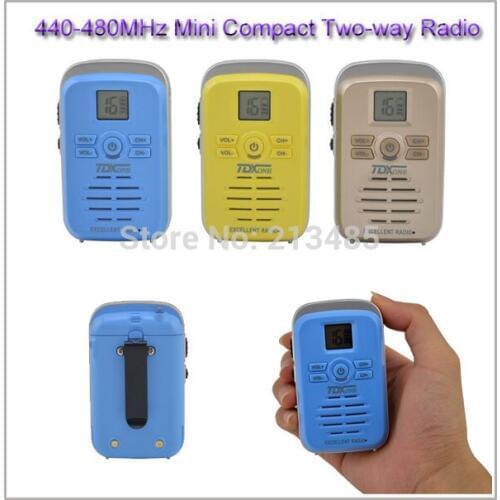 Mini Walkie Talkie TongDaXin TDX-Q3 UHF 440-480MHz 16CH Scan Monitor Emergency Alarm Flashlight Two Way Radio Three Colors