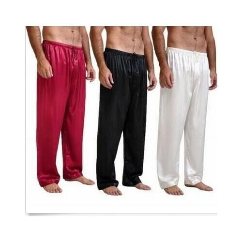 Mens cotton Silk Mulberry Pajamas Pyjamas Pants Sleep Pants Bottoms New Fashion