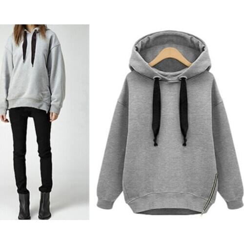 NEW Sweatshirts Womens Loose long-sleeved Hooded Autumn Fashion O-Neck Europe And The United Mujer Women Sweatshirt M-XL