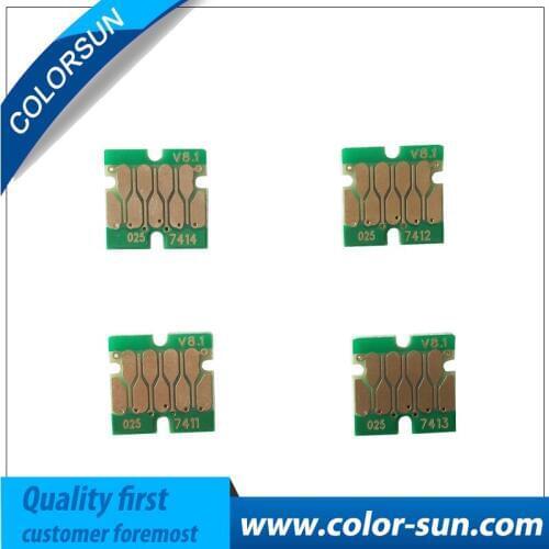 New One time chip cartridge chips for epson F6000/F7000/F6070/F7070/F7100/F7170/F6200/F7200/F9200 printer chips