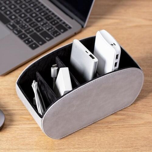 The New Multifunctional Storage Box Can Be Used To Store Stationery, Cosmetics and Other European Design Leather Materials