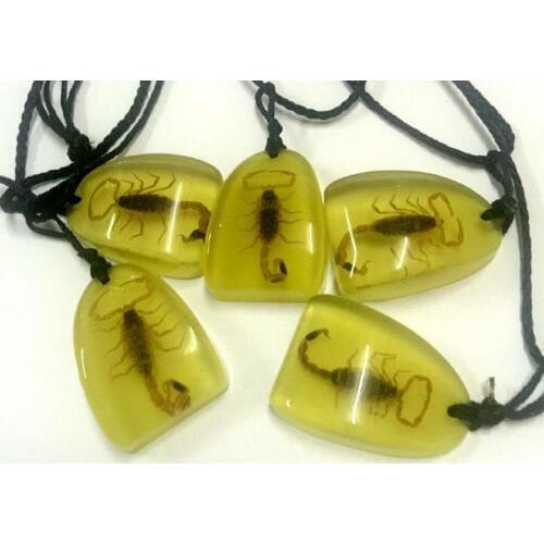 FREE SHIPPING 30 Pendant Chinese Real Golden Scorpion Bug Fashion Jewelry Pendant
