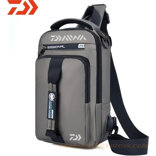 2020 New Daiwa Men Women Single Shoulder Fishing Bags Waterproof Leisure Multi Function Backpacks Fishing Gear Kit