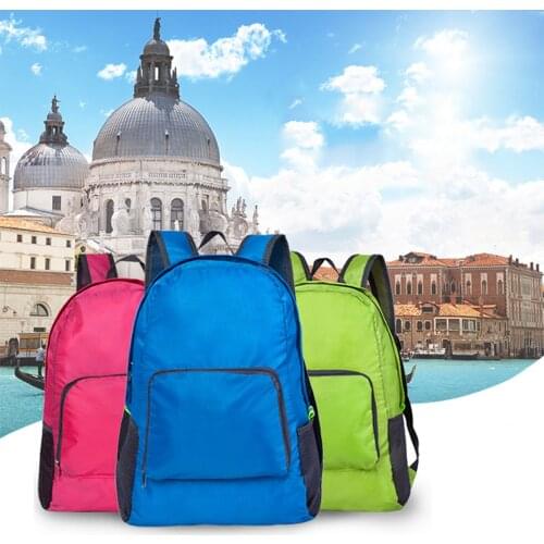 Mens Women‘s Leisure Large Capacity Waterproof Foldable Travel Backpacks Portable Outdoor Camping Backpack Gadget #P2