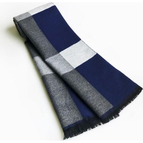 Fashion Shawl Scarves Men Winter Warm Cashmere Scarf Business Casual Soft Long Cashmere Sjaal Plaid Scarfs Shawls Wraps Bufanda