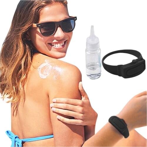 Silicone Wristband Hand Dispenser Wearable Hand Sanatizer Wristband Dispenser Soap Dispenser Bracelet Desinfectant