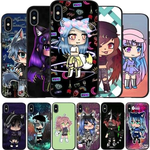 Social game Gacha Life Black TPU Silicone Soft Phone Case For iPhone 11 Pro Max X XS MAX 5 6 7 8 Plus