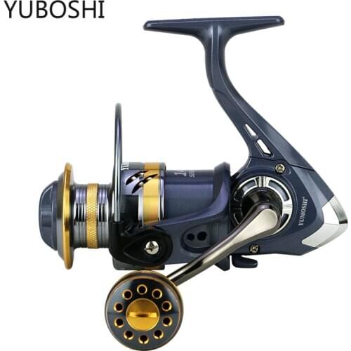YUBOSHI 2021 New Metal Spool KS2000-7000 Fishing Reel 5.2:1 Gear Ratio Spinning Reel Saltwater/Freshwater Fishing Accessories