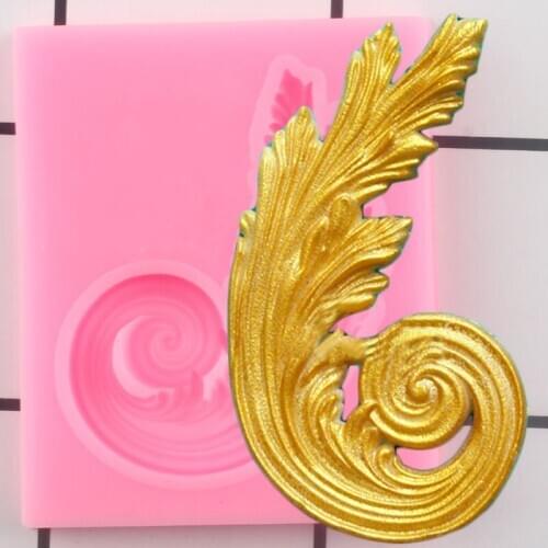 3D Craft Leaf Silicone Molds Birds Feather Cupcake Topper Fondant Cake Decorating Tools Candy Clay Chocolate Gumpaste Moulds