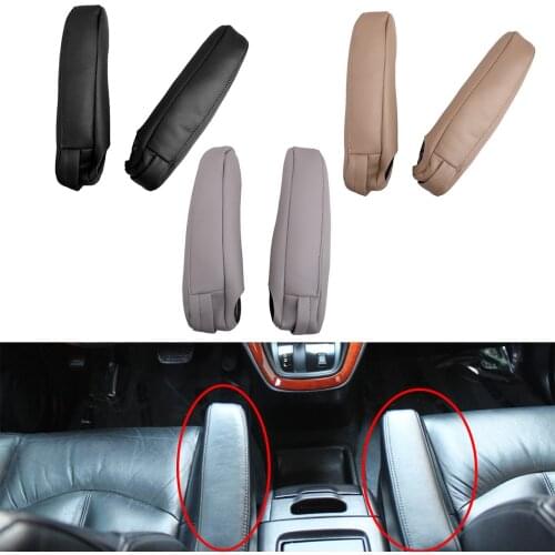 1 Pair PU Leather Car Interior Console Seat Armrest Cover Microfiber Leather Fit For Lexus RX 300 330 350