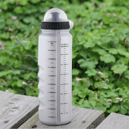 1000ml Team Bike Bottle For Water Portable Plastic Cycling Water Bottles With Dust Cover Bicycle Accessories Outdoor Sport Bottl