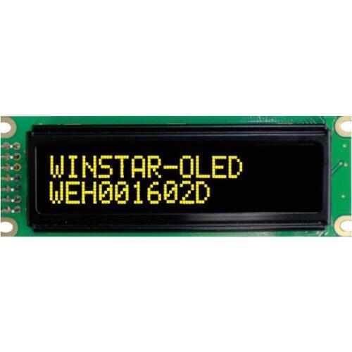 16x2 COB OLED Character Display 3.3-5V SPI serial parallel port driver WS0010 Scandinavian European Cyrillic Russian font