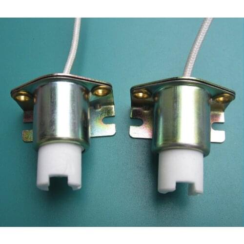 2pcs M-128B metal halide lamp holder 250V iron plated color zinc high temperature resistant R7S metal lamp holder custom