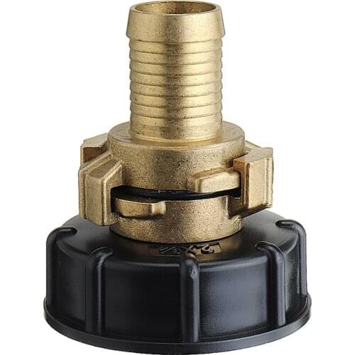 20mm/25mm S60x6 IBC Hose End Brass Claw Coupling Faucet Thread Fuel Tank Drain Adapter Outlet Connector Valve Fitting Home Tools