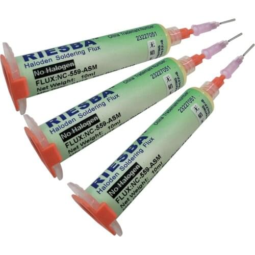 3 Pcs/lot 10ML NC-559-ASM Solder Flux Soldering Paste With Free Needles Welding Assist Tools for Reballing Soldering Repair