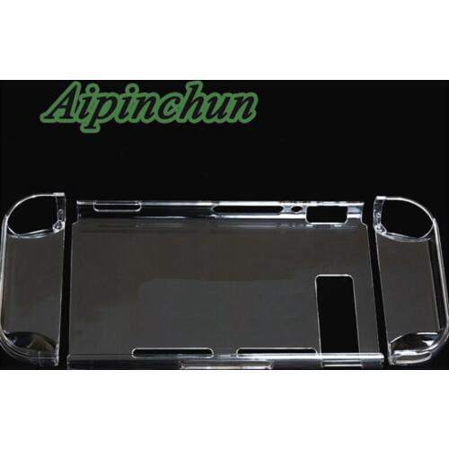 Aipinchun 10Set For NS NX Crystal Clear Hard Case Cover Nintendo Switch Console Joy-Con Plastic Protective Case Game Accessories