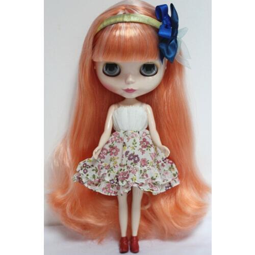 Free Shipping big discount RBL-10DIY Nude Blyth doll birthday gift for girl 4 colour big eyes dolls with beautiful Hair cute toy