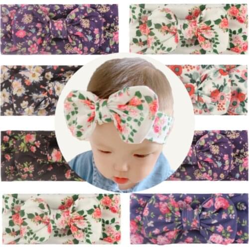 Baby Headband For Girls Flower Neonata Baby Bows Turban Haarband Hair Accessories Newborn Infant Girl Headband TXTB1