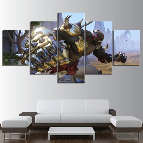 Doomfist Mercenary OVERWATCH Video Games Artwork Canvas Paintings OW Poster Wall Sticker Paintings for Living Room Wall Decor