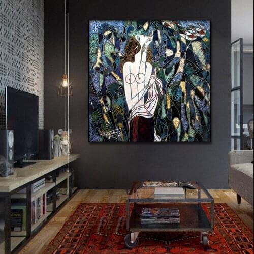 World famous painting Picasso impressionist wall art canvas painting poster and print home decoration for Bar livingroom Framed